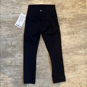 Lululemon wunder under crop high rise